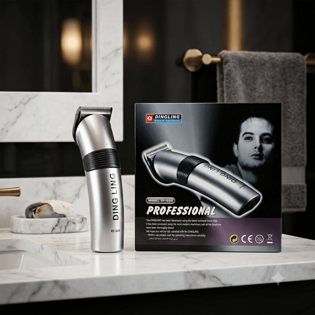 DINGLING RF-609 Professional Hair Clipper – High-Performance Rechargeable Electric Trimmer for Men